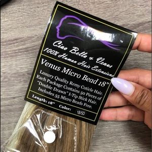 Ciao Bella Extensions, I-Tip 18”, Color:1B/5D